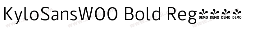 KyloSansW00 Bold Reg字体转换